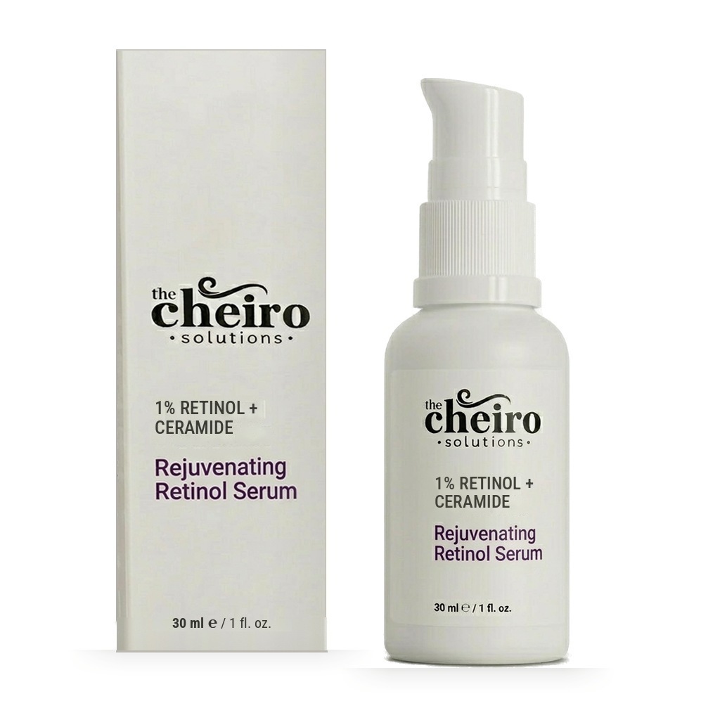 The Cheiro Gençleştirici Hücre Yenileyen Retinol Serum kutu ve şişe önden görünüm