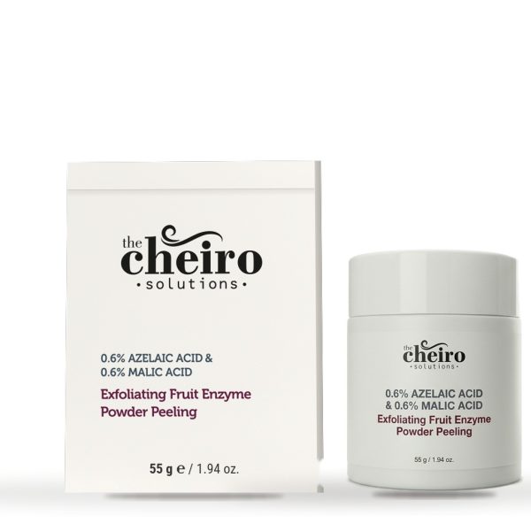 The Cheiro Meyve Enzimli Toz Peeling kutu ve kavanoz