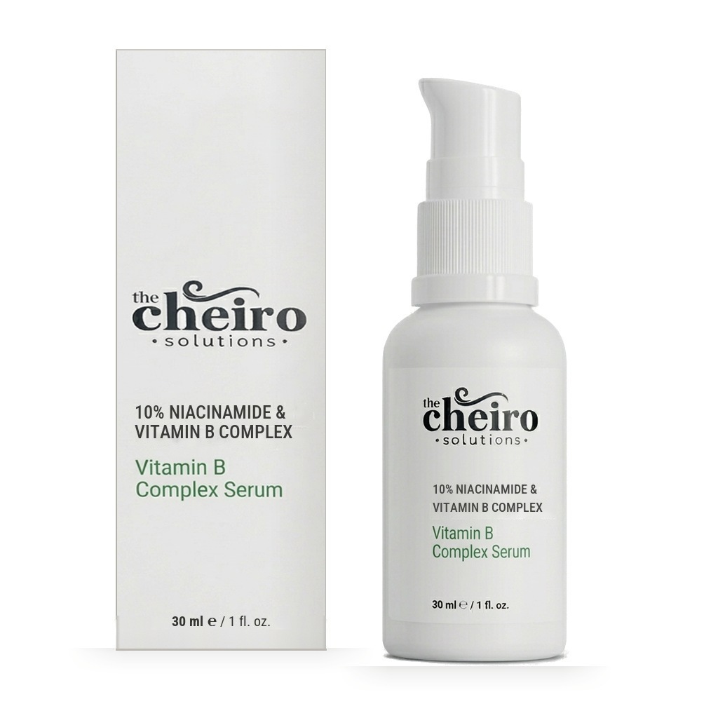 The Cheiro Vitamin B Complex Serumu kutu ve şişe önden görünüm